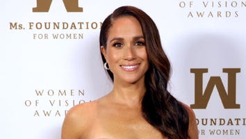 Meghan Markle Shines in Strapless Gold Gown With Prince Harry and Her Mom -- See the Pics!